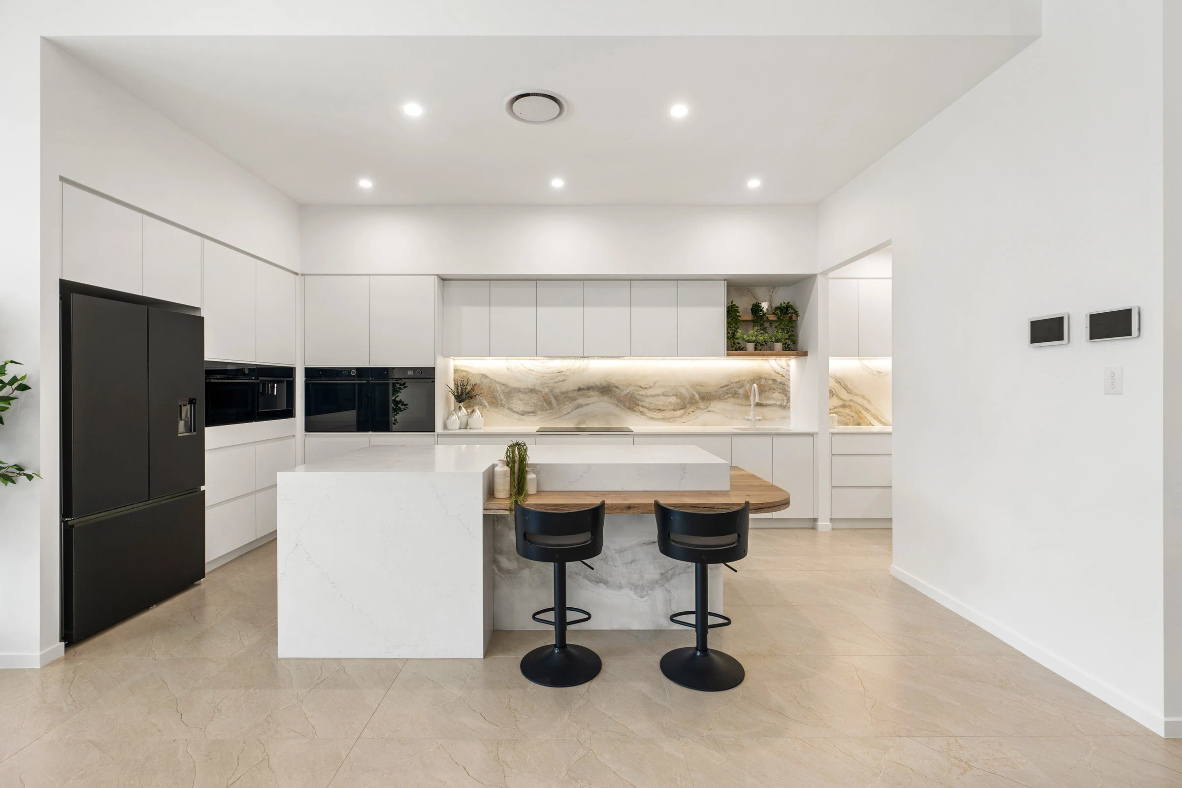 The kitchen: Modern kitchen, The Hide Away at Little Mountain