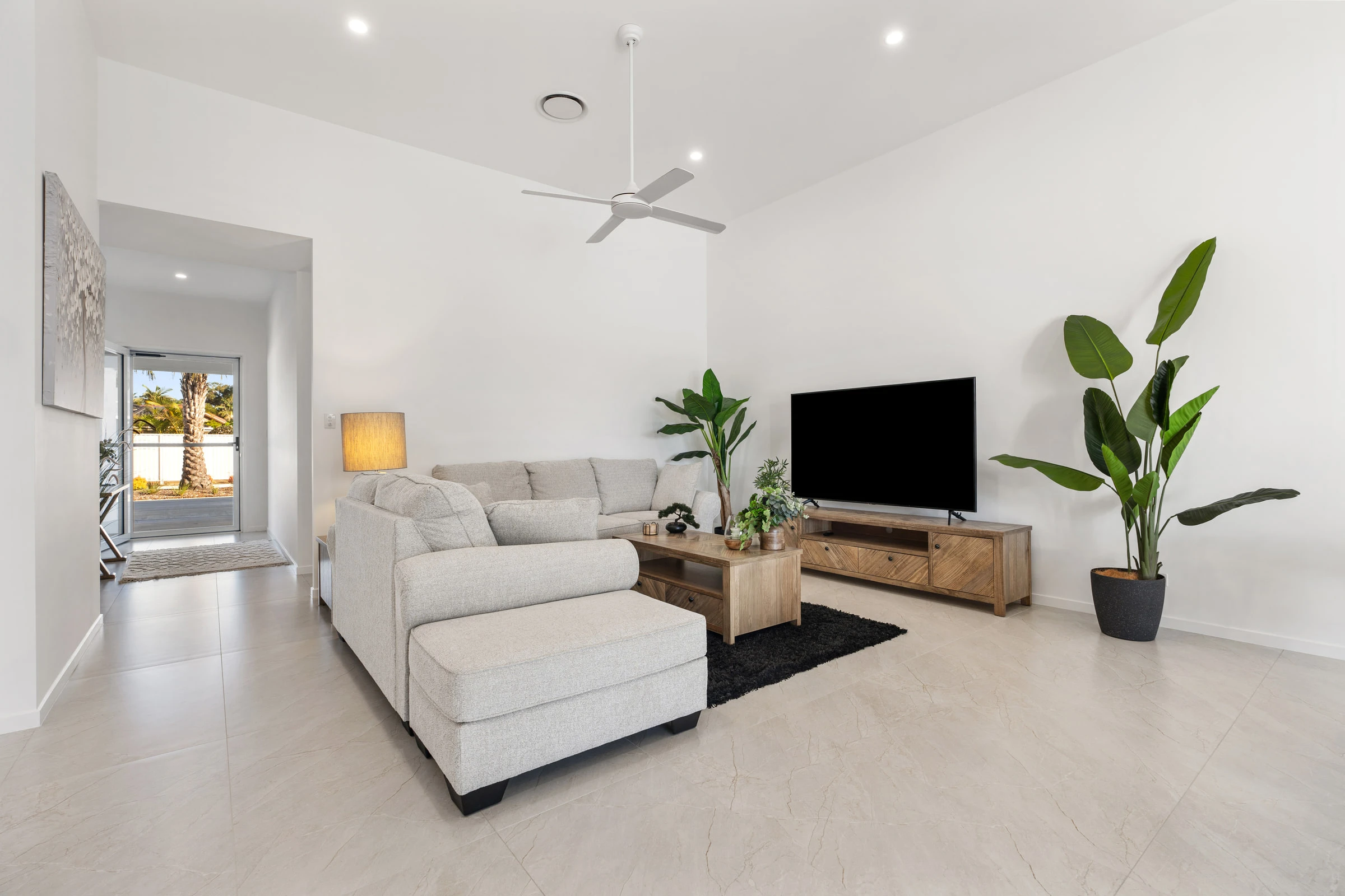 Living: Open-plan living area, The Hide Away at Little Mountain